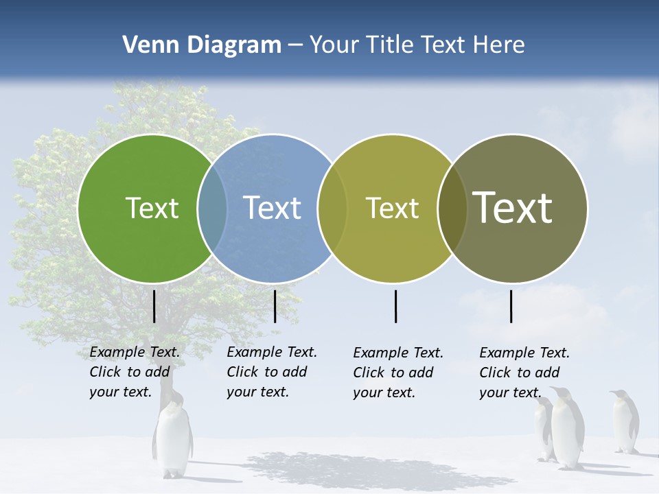 Global Environment Penguin PowerPoint Template