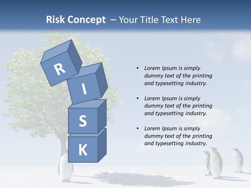 Global Environment Penguin PowerPoint Template