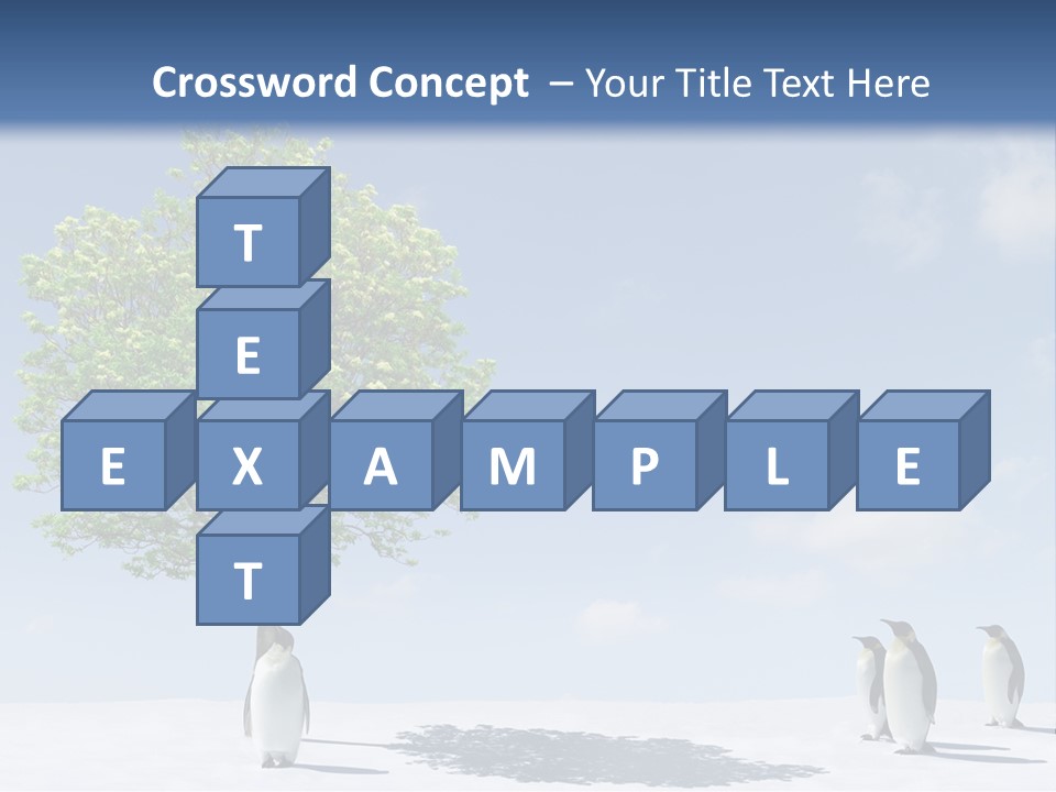 Global Environment Penguin PowerPoint Template