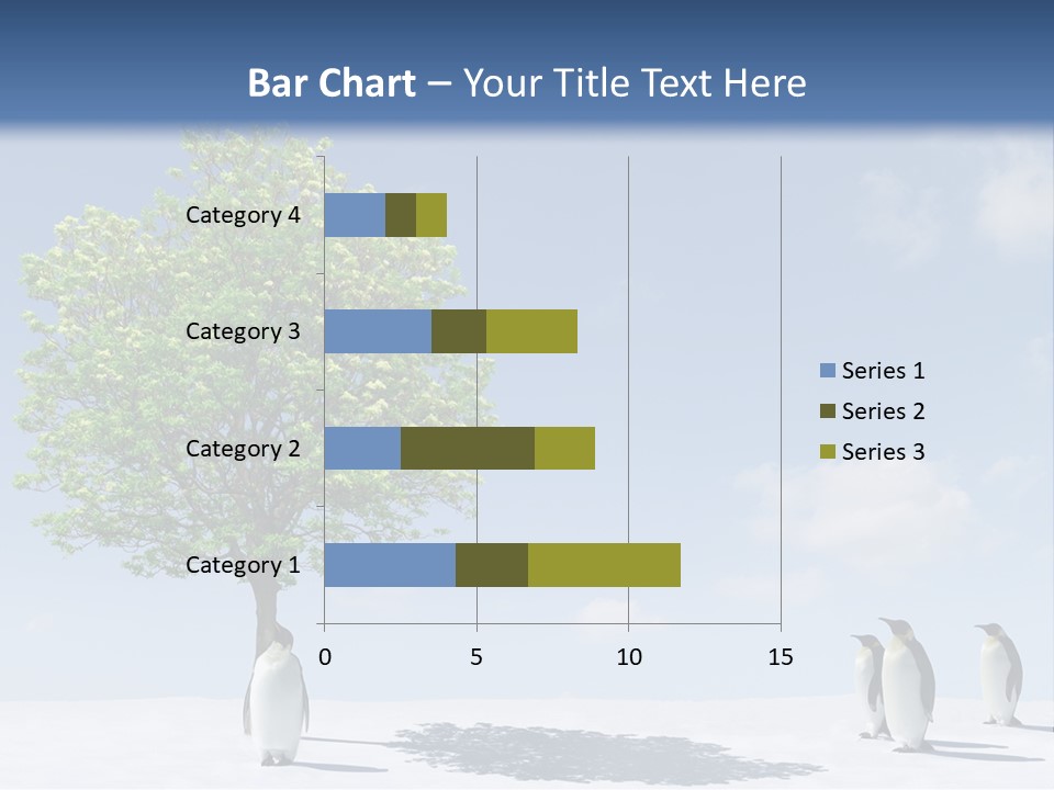 Global Environment Penguin PowerPoint Template