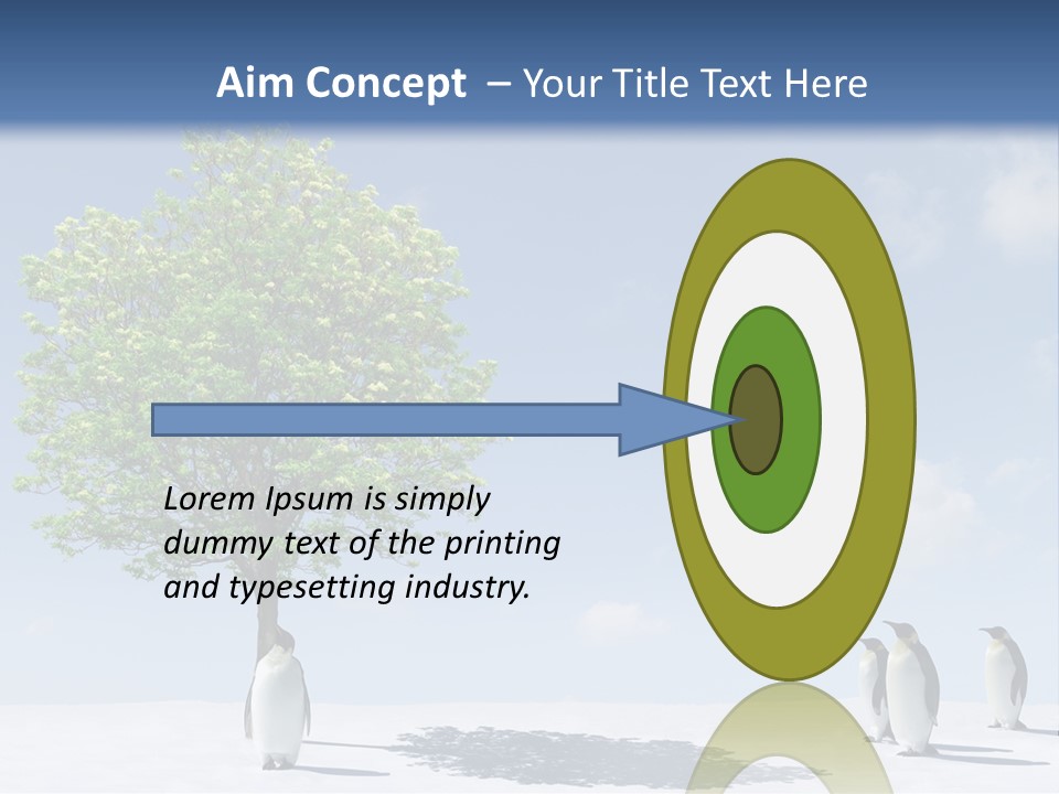 Global Environment Penguin PowerPoint Template