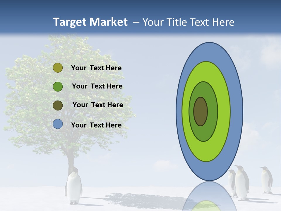 Global Environment Penguin PowerPoint Template