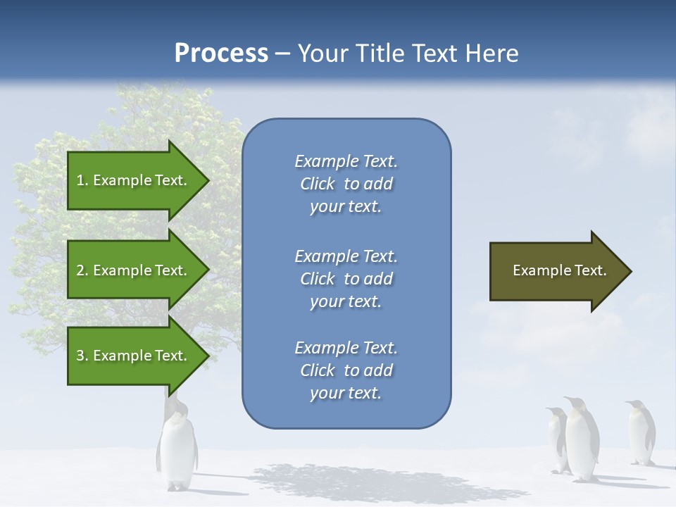 Global Environment Penguin PowerPoint Template