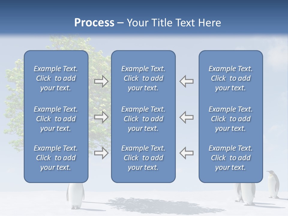 Global Environment Penguin PowerPoint Template
