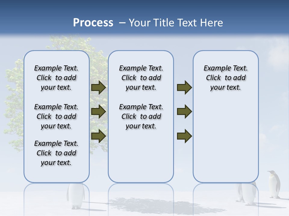 Global Environment Penguin PowerPoint Template