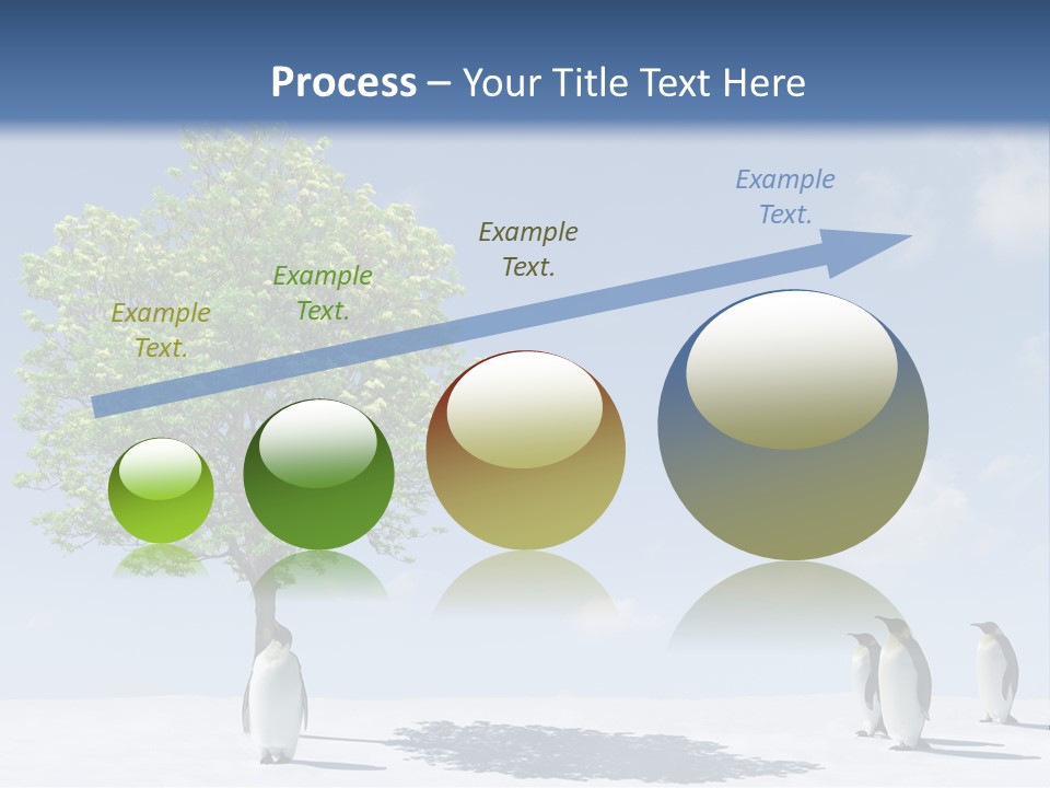 Global Environment Penguin PowerPoint Template