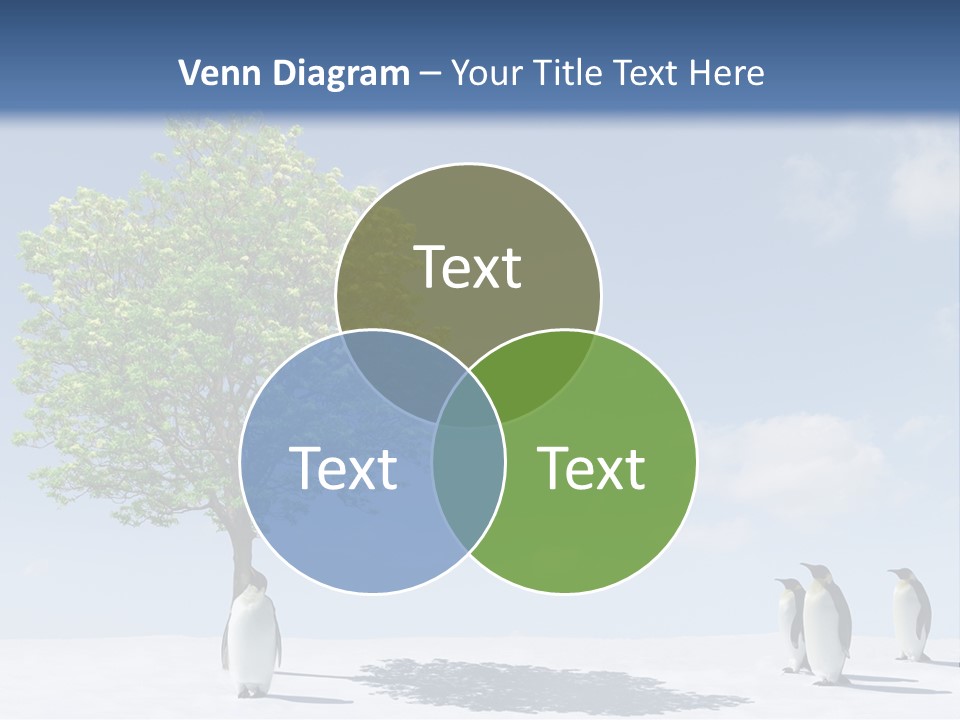 Global Environment Penguin PowerPoint Template