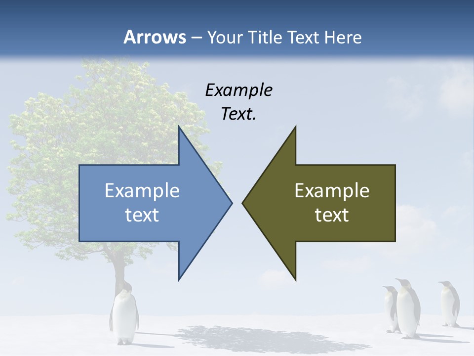 Global Environment Penguin PowerPoint Template