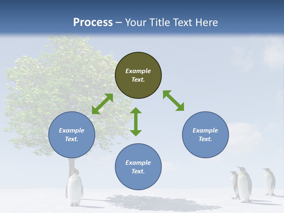 Global Environment Penguin PowerPoint Template