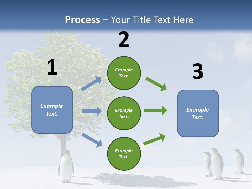 Global Environment Penguin PowerPoint Template