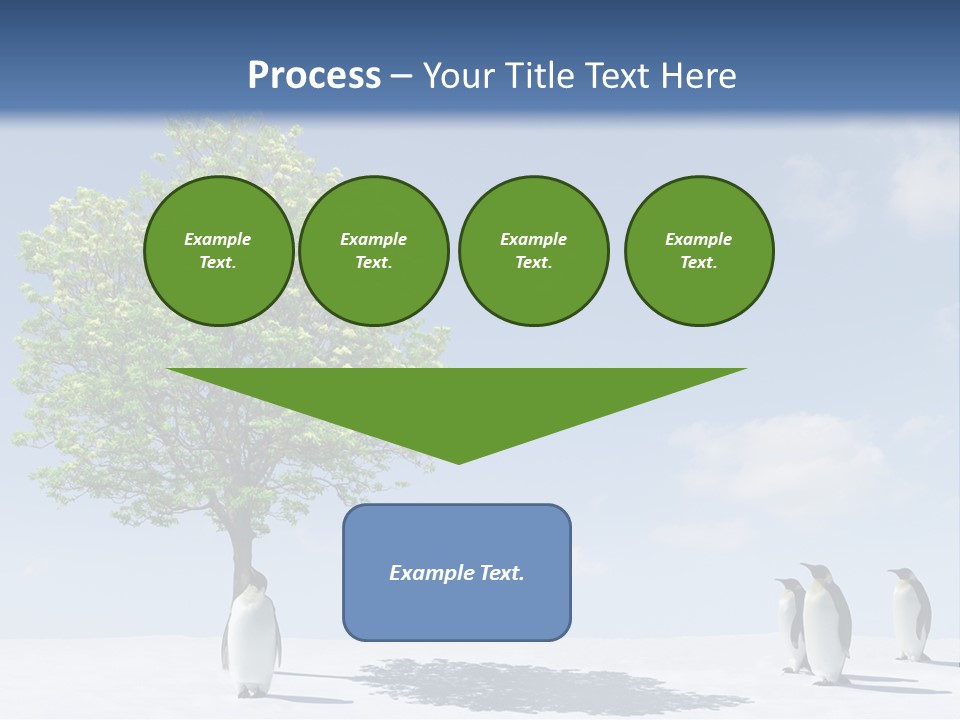Global Environment Penguin PowerPoint Template