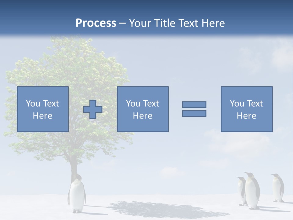 Global Environment Penguin PowerPoint Template