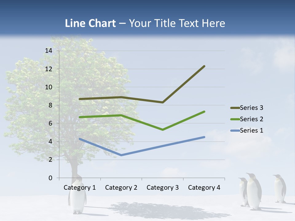 Global Environment Penguin PowerPoint Template