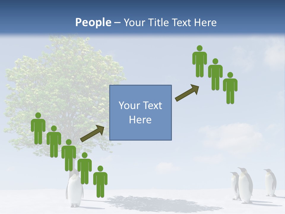 Global Environment Penguin PowerPoint Template