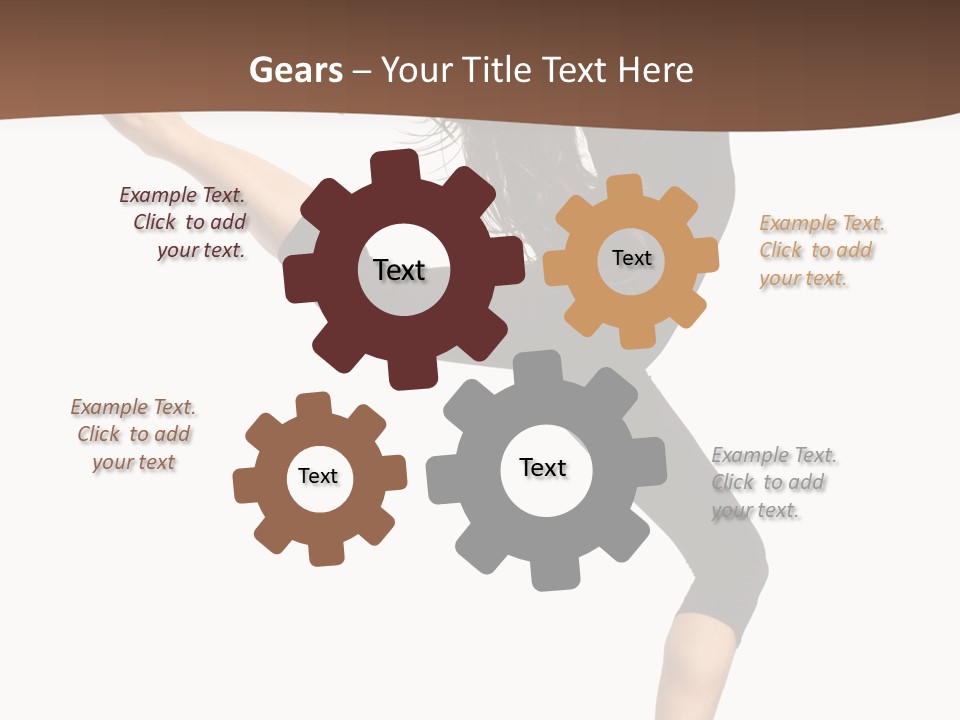 Stretching Balance Hop PowerPoint Template