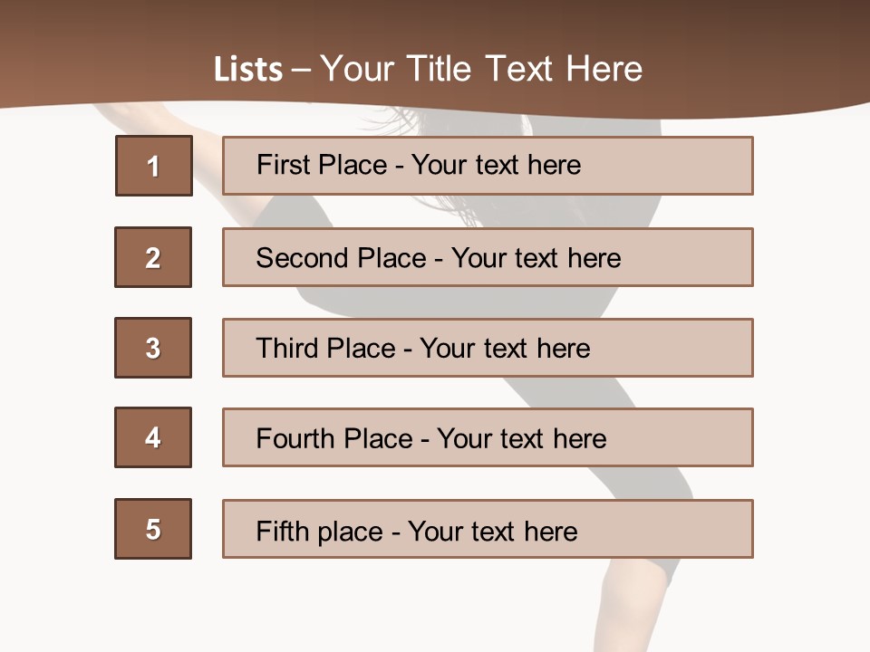 Stretching Balance Hop PowerPoint Template