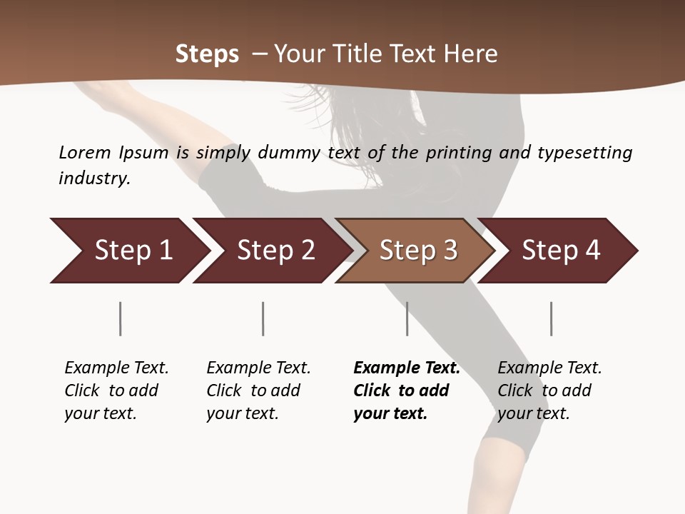 Stretching Balance Hop PowerPoint Template