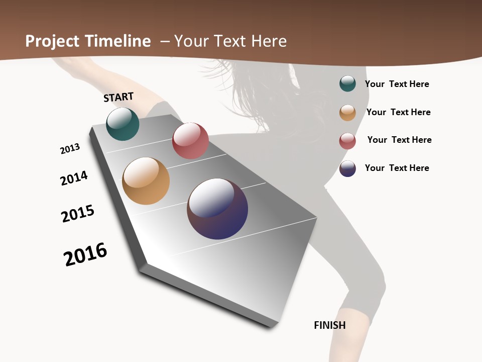 Stretching Balance Hop PowerPoint Template