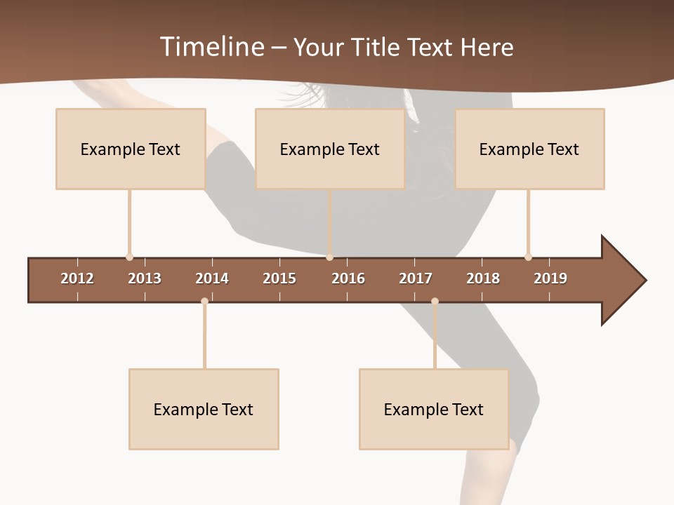 Stretching Balance Hop PowerPoint Template