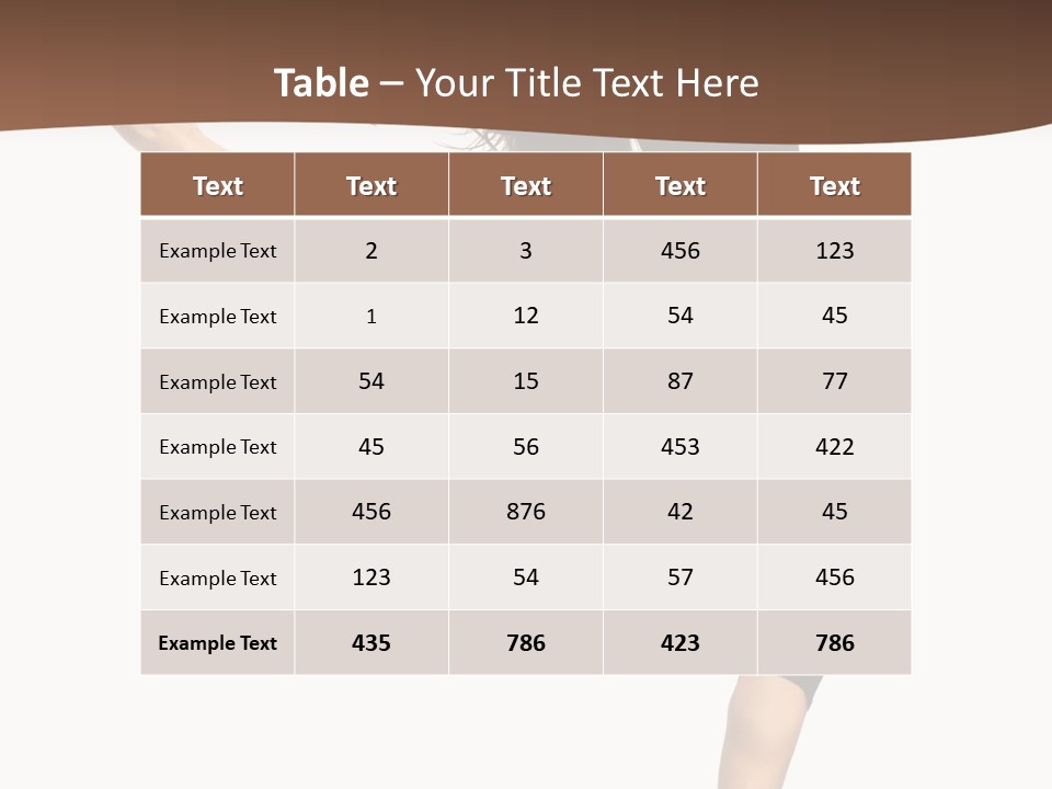 Stretching Balance Hop PowerPoint Template