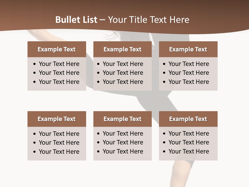Stretching Balance Hop PowerPoint Template