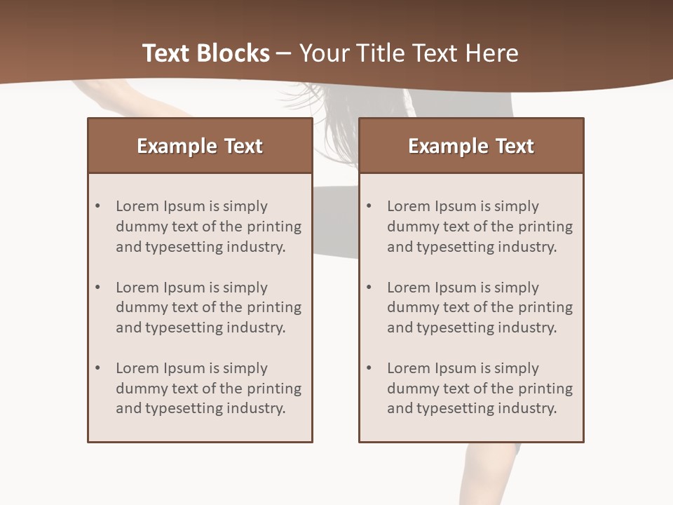 Stretching Balance Hop PowerPoint Template
