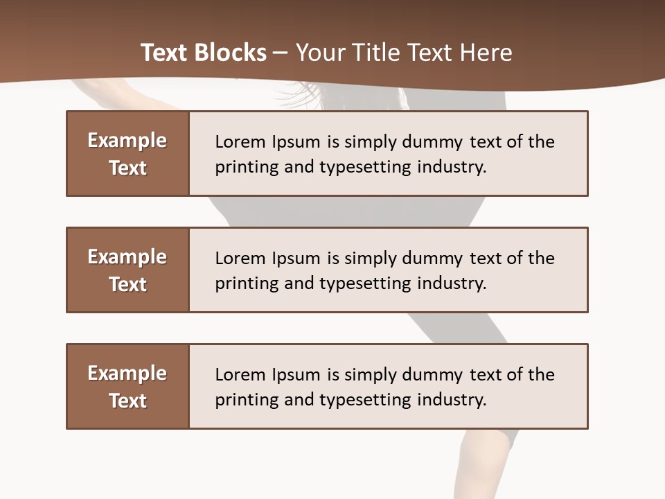 Stretching Balance Hop PowerPoint Template