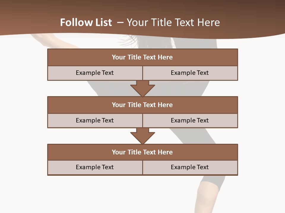 Stretching Balance Hop PowerPoint Template