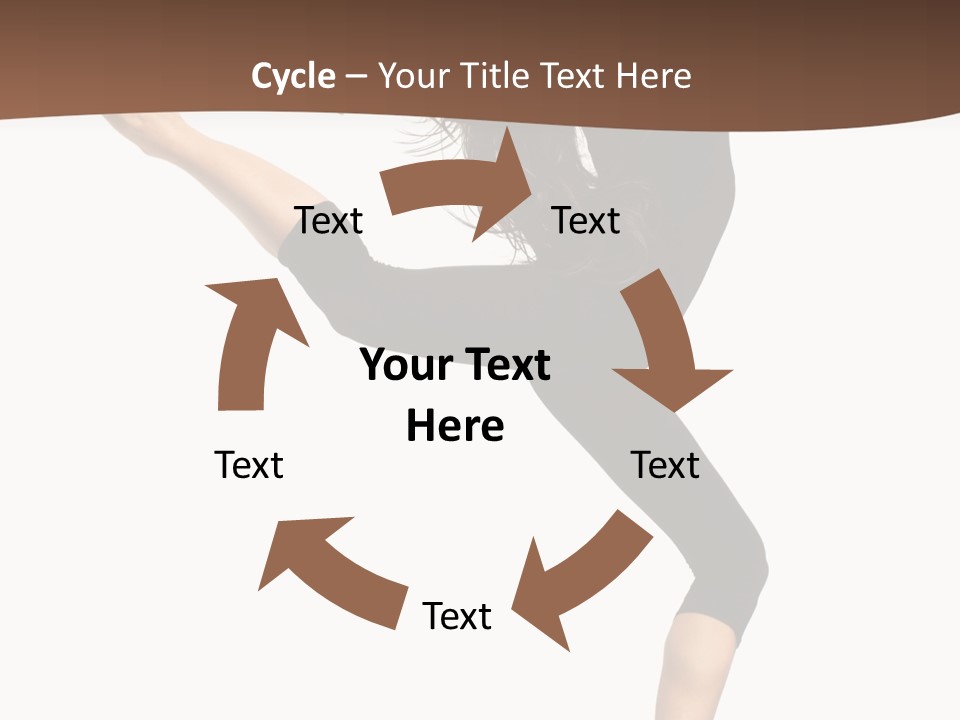 Stretching Balance Hop PowerPoint Template