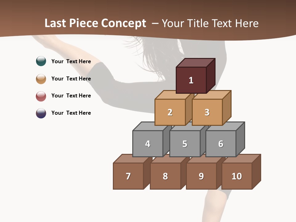 Stretching Balance Hop PowerPoint Template