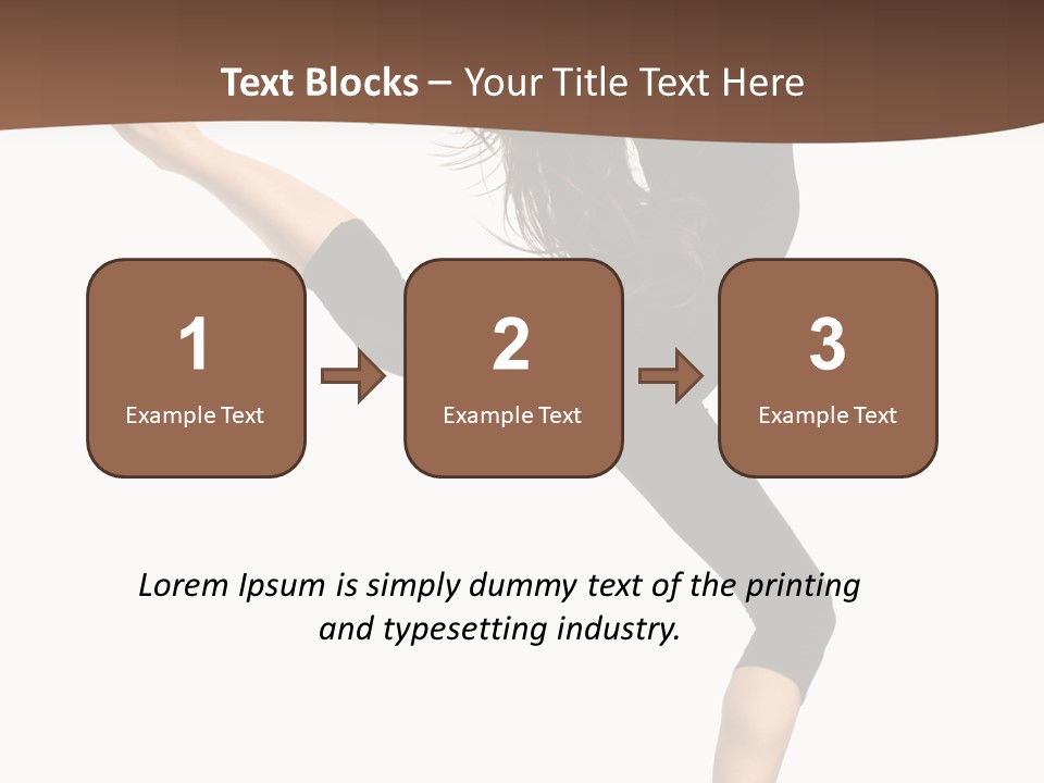 Stretching Balance Hop PowerPoint Template