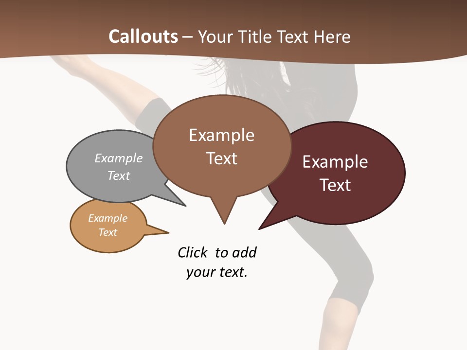 Stretching Balance Hop PowerPoint Template