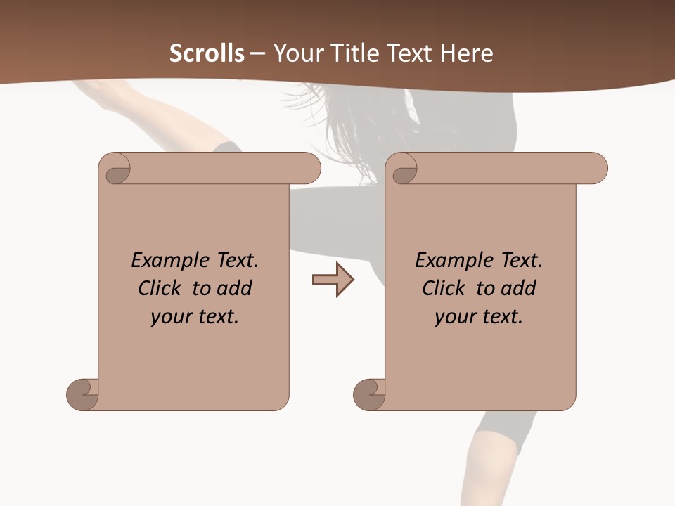 Stretching Balance Hop PowerPoint Template