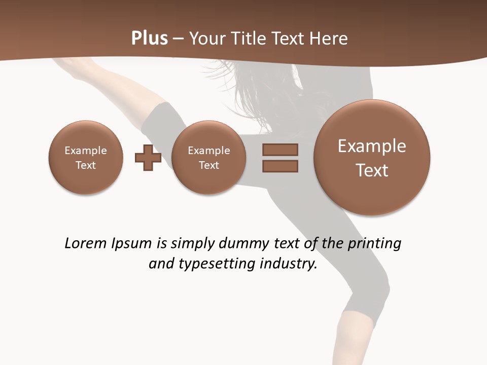 Stretching Balance Hop PowerPoint Template