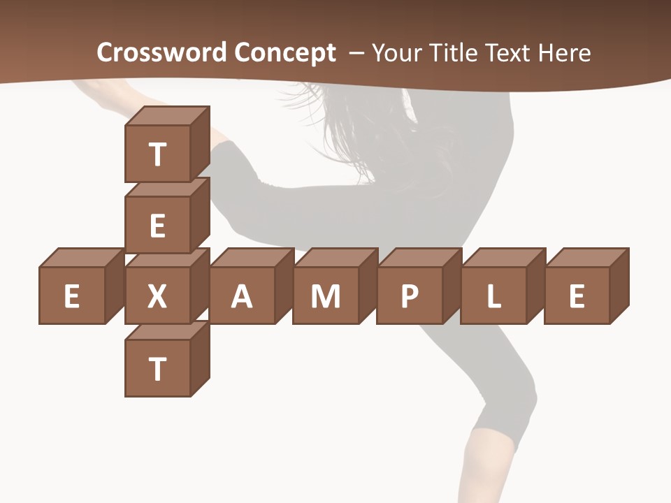 Stretching Balance Hop PowerPoint Template