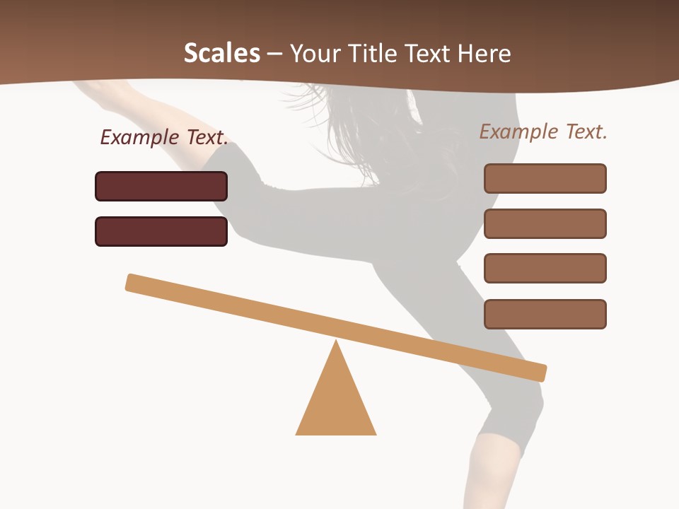 Stretching Balance Hop PowerPoint Template