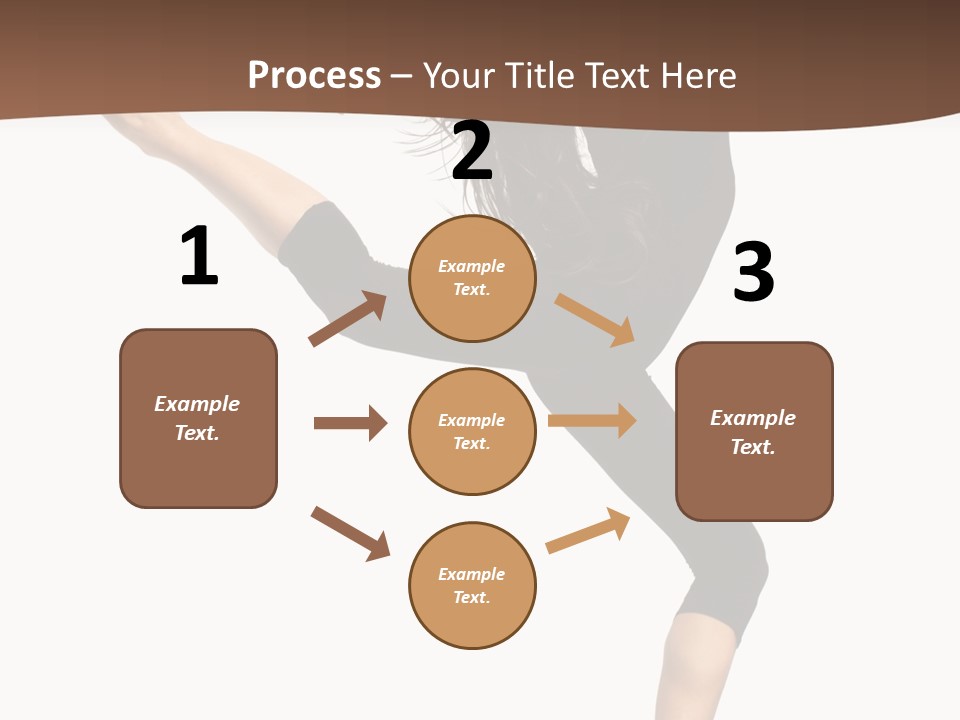 Stretching Balance Hop PowerPoint Template