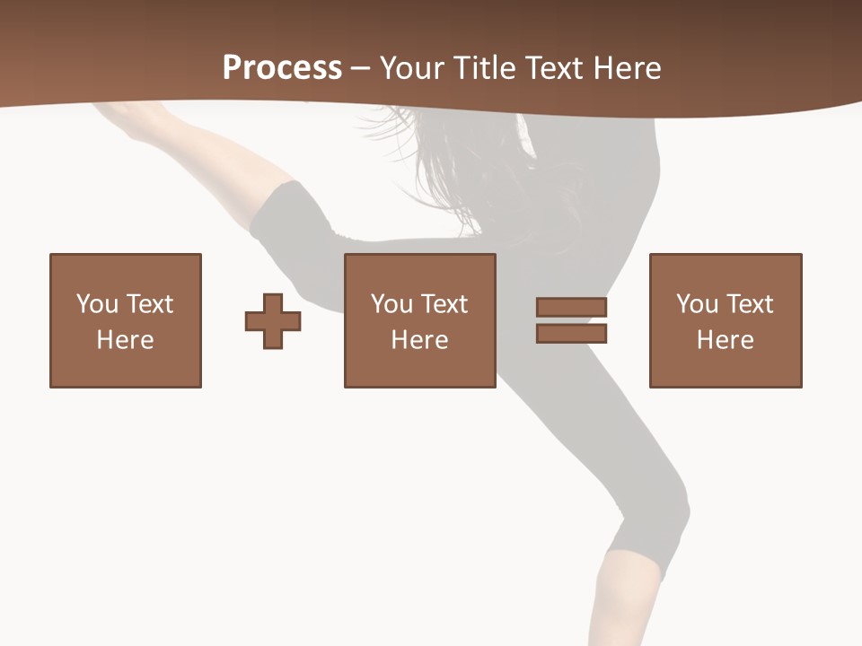 Stretching Balance Hop PowerPoint Template