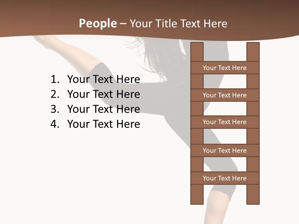 Stretching Balance Hop PowerPoint Template