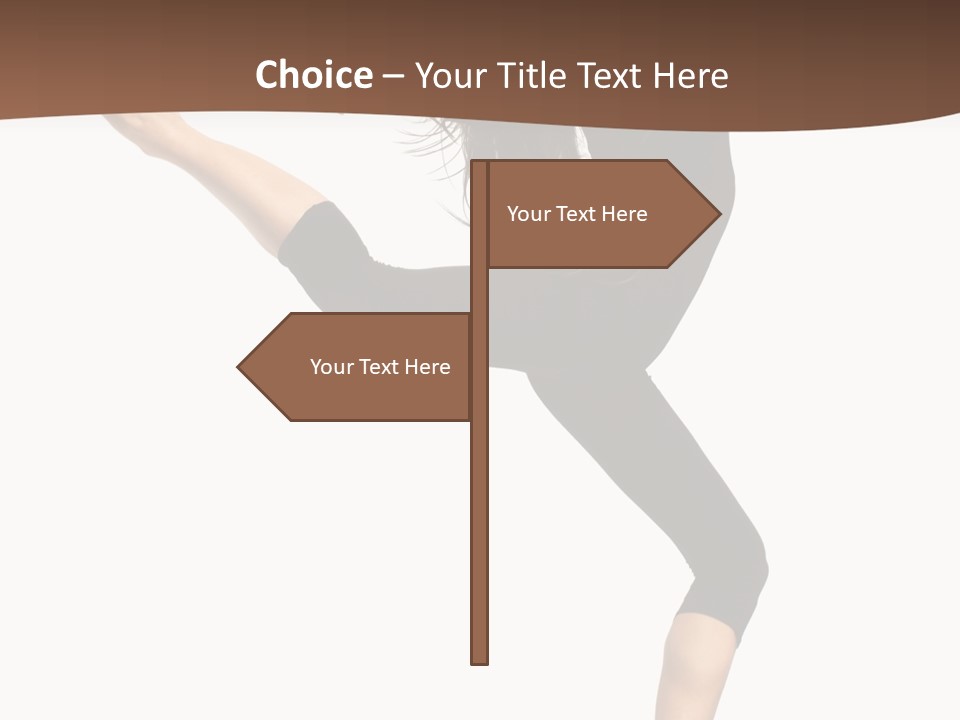 Stretching Balance Hop PowerPoint Template