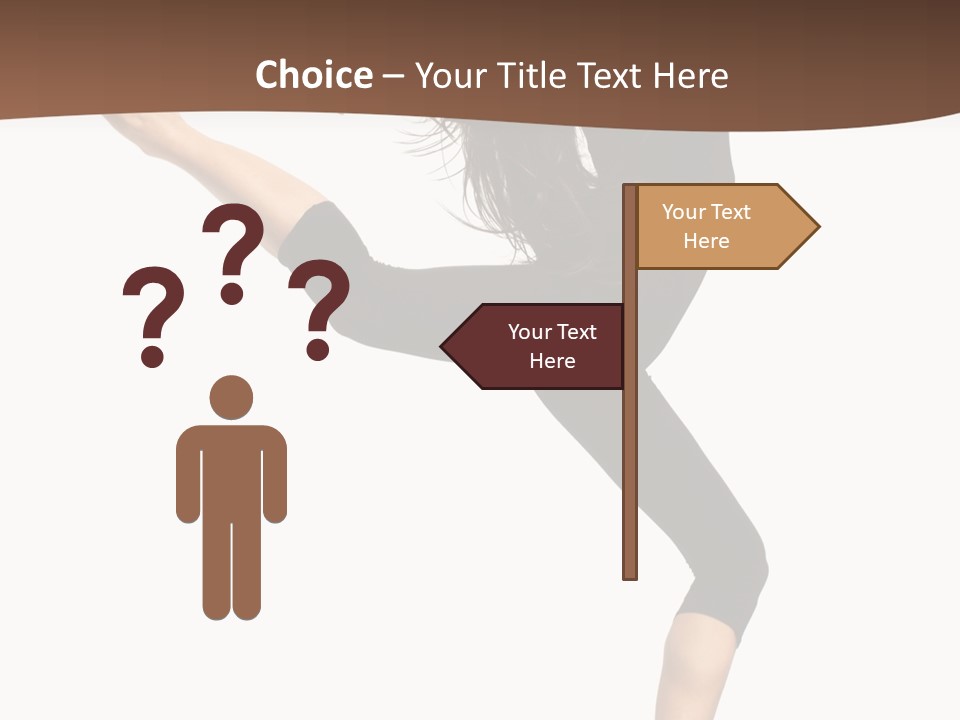 Stretching Balance Hop PowerPoint Template