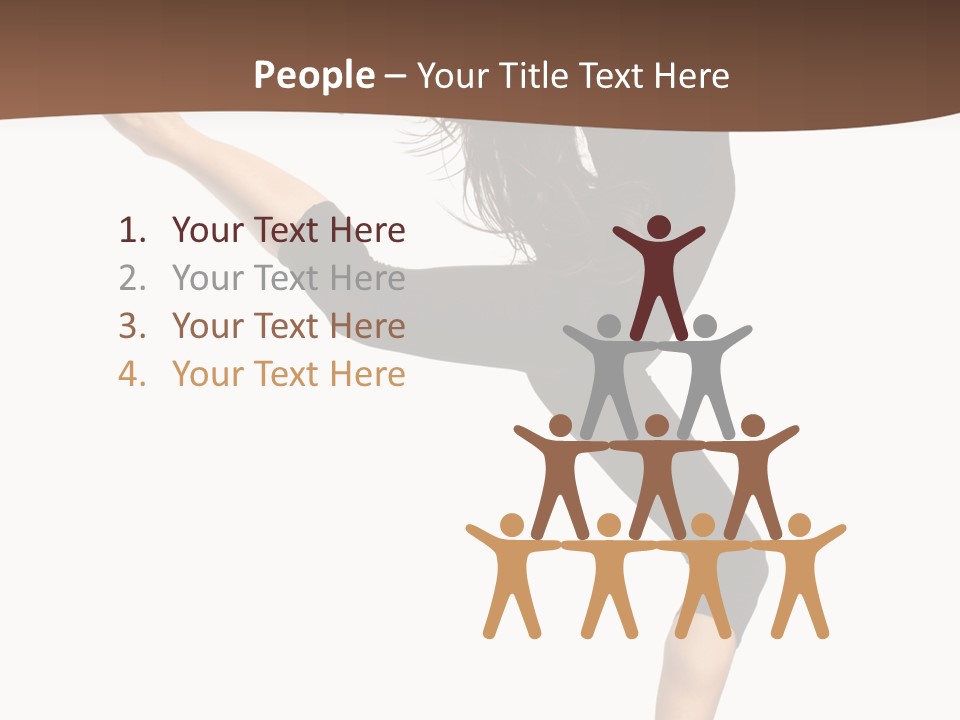 Stretching Balance Hop PowerPoint Template