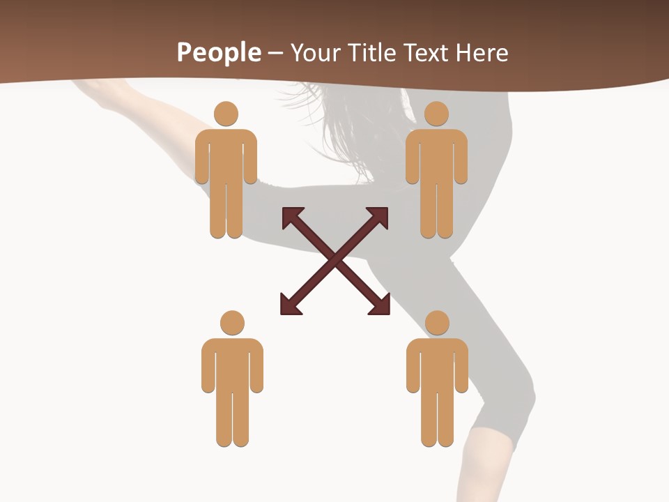 Stretching Balance Hop PowerPoint Template