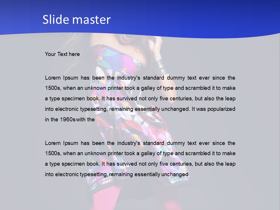 Woman Party Gogo PowerPoint Template