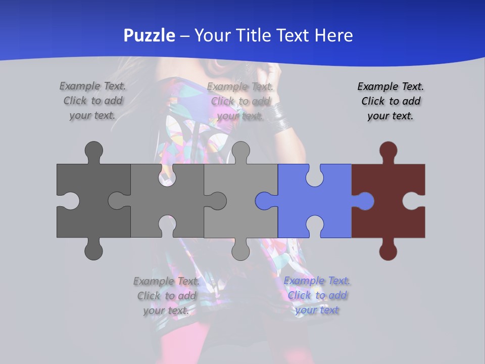 Woman Party Gogo PowerPoint Template