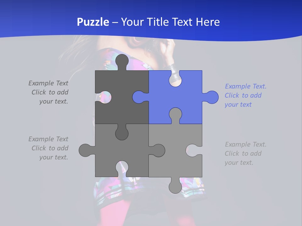 Woman Party Gogo PowerPoint Template