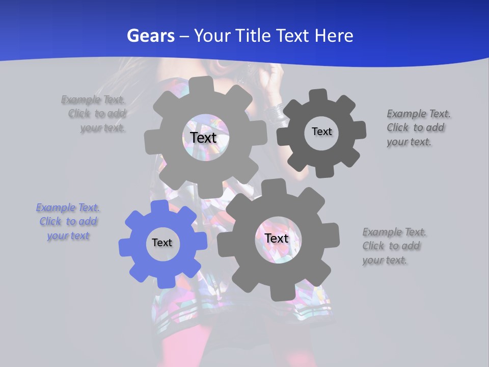 Woman Party Gogo PowerPoint Template