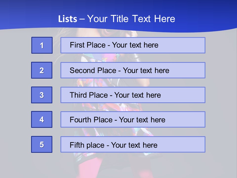 Woman Party Gogo PowerPoint Template