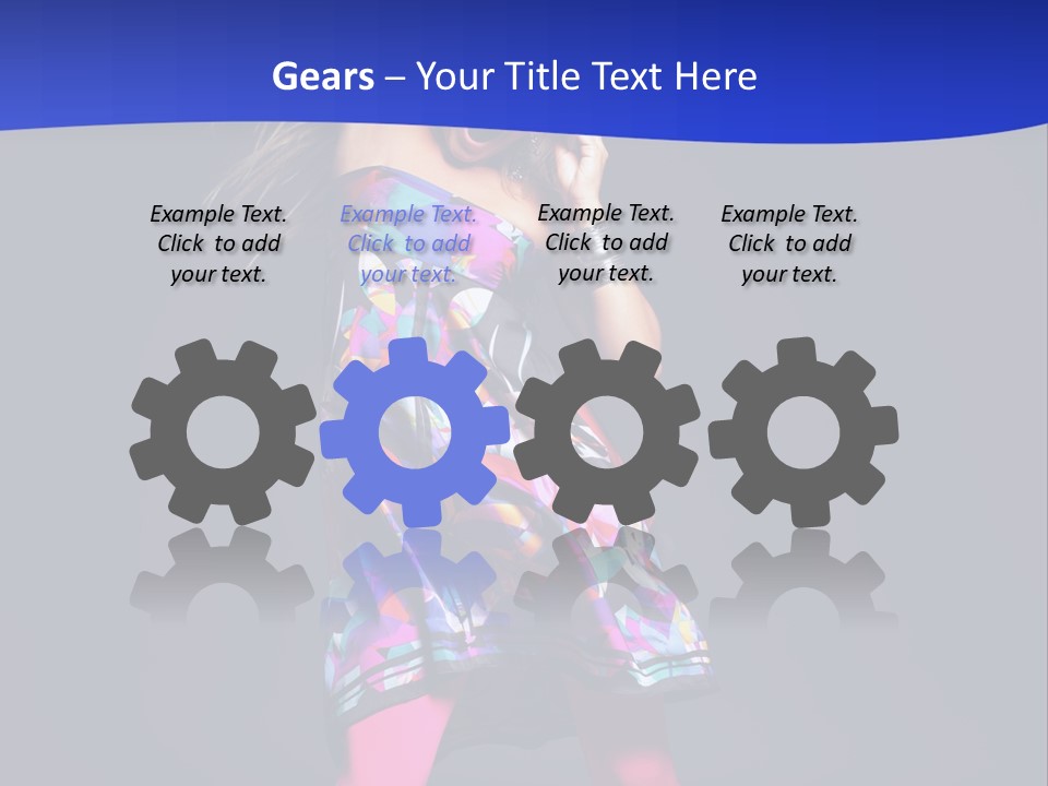 Woman Party Gogo PowerPoint Template