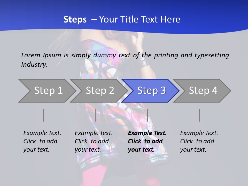 Woman Party Gogo PowerPoint Template